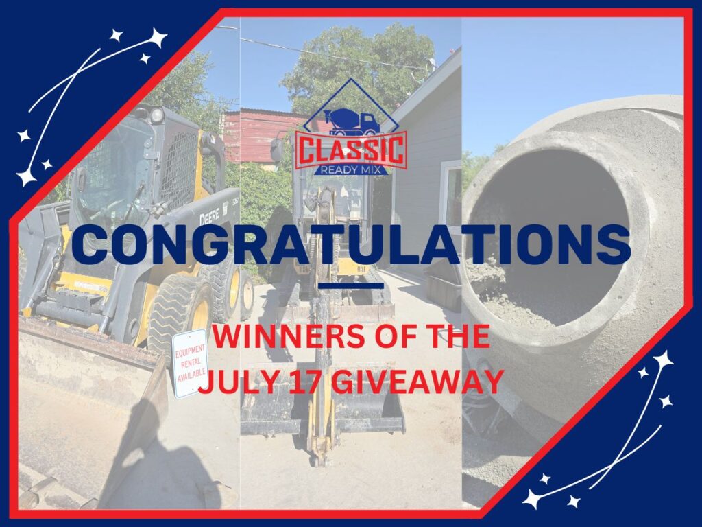 Classic Ready-Mix Winners of Mix Month July 17